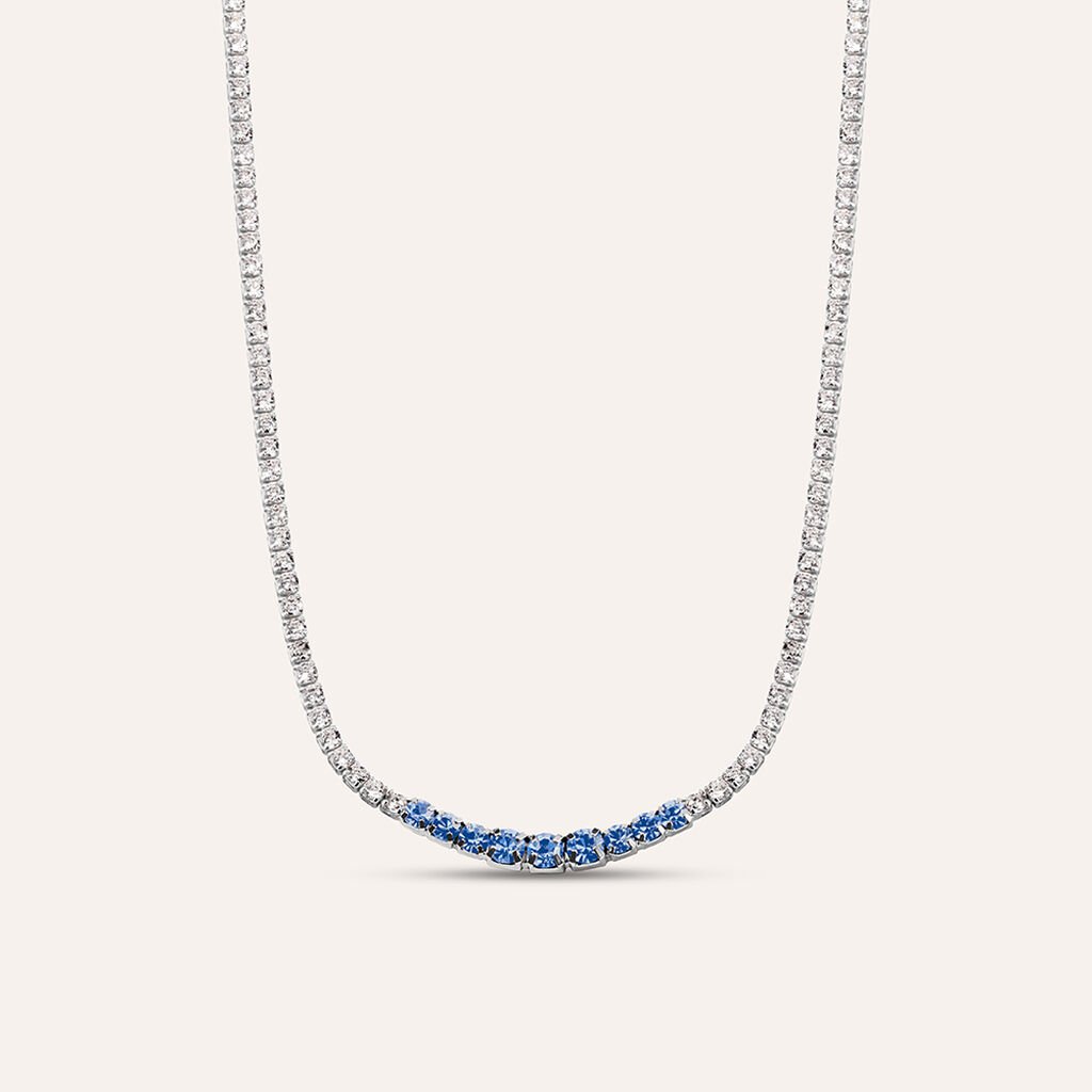 Collana Tennis Romantic Shine Metallo Cristallo