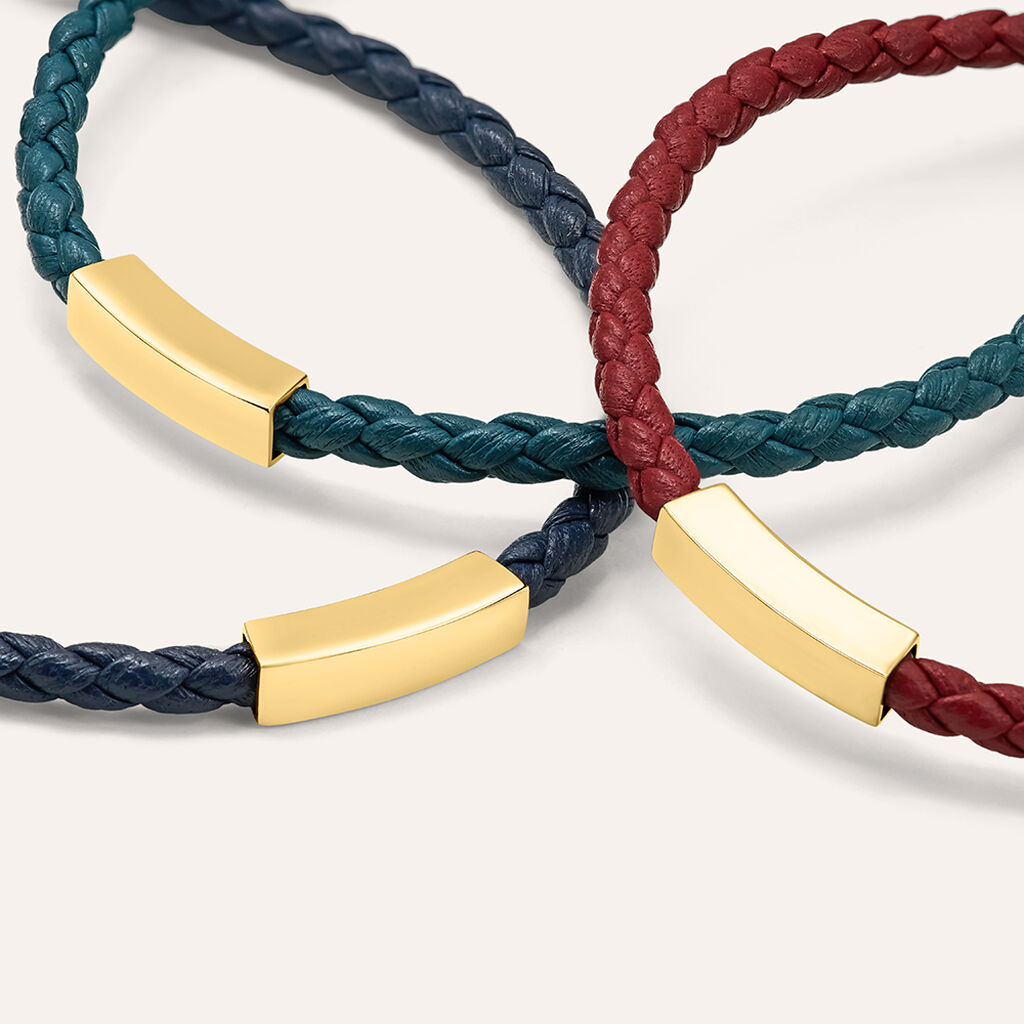 Bracciale Con Targhetta L'homme Or Oro Giallo - Bracciali Uomo | Stroili