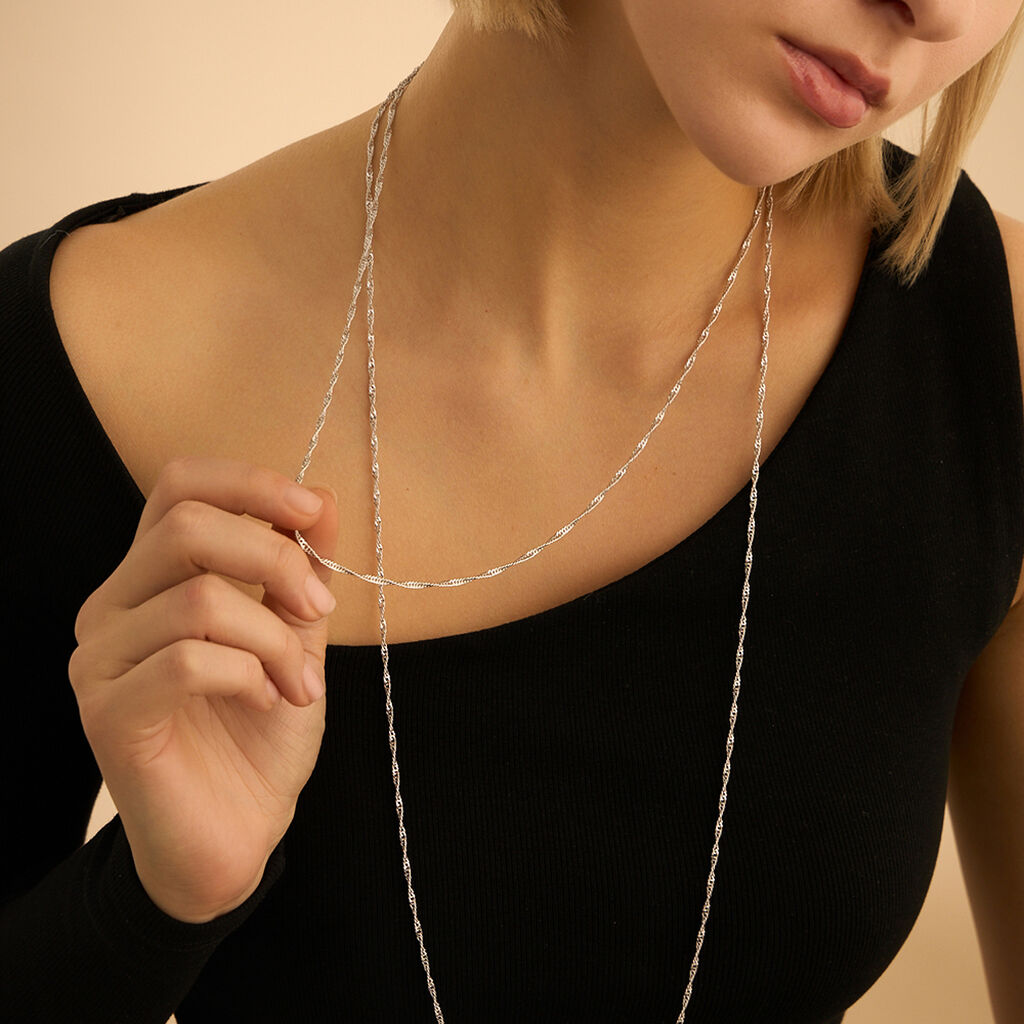 Catenina Silver Collection Argento Rodiato - Collane Catena Donna | Stroili