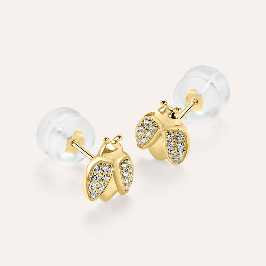 Orecchini Lobo Claire Oro Giallo Cubic Zirconia - Orecchini a Lobo Donna | Stroili