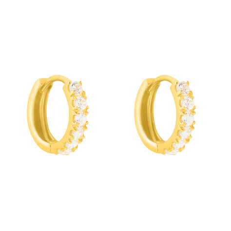 Orecchini A Cerchio Toujours Oro Giallo Cubic Zirconia - Orecchini a Cerchio Donna | Stroili