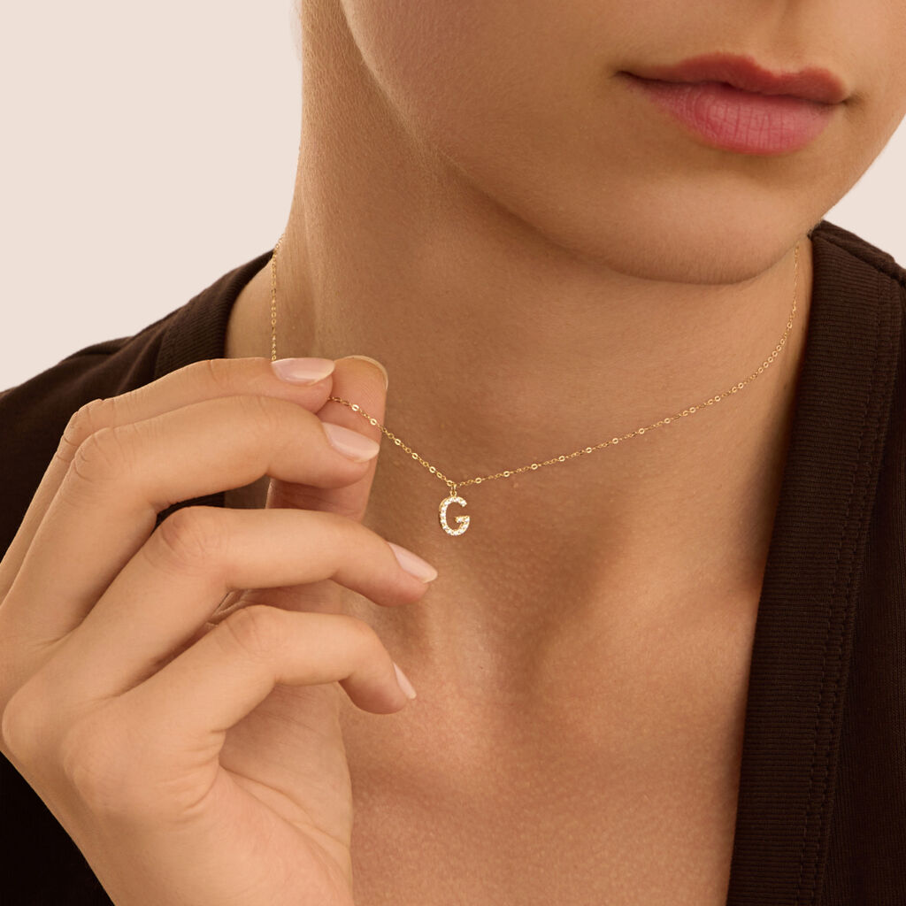 Collana Claire Oro Giallo Cubic Zirconia