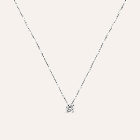 Collana Punto Luce Diamade Oro Bianco Diamante Lab-Grown - Collane Punto Luce Donna | Stroili