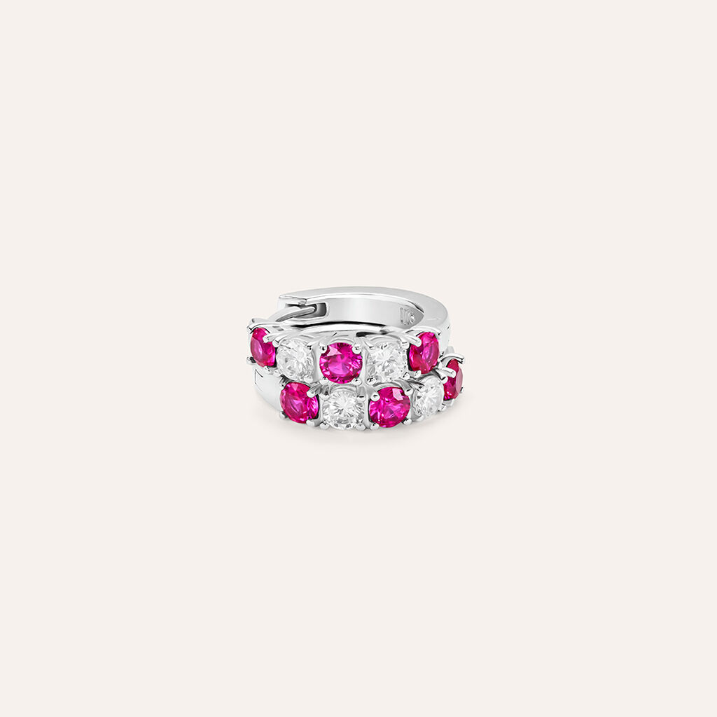 Orecchini A Cerchio Silver Elegance Argento Rodiato Cubic Zirconia - Orecchini a Cerchio Donna | Stroili