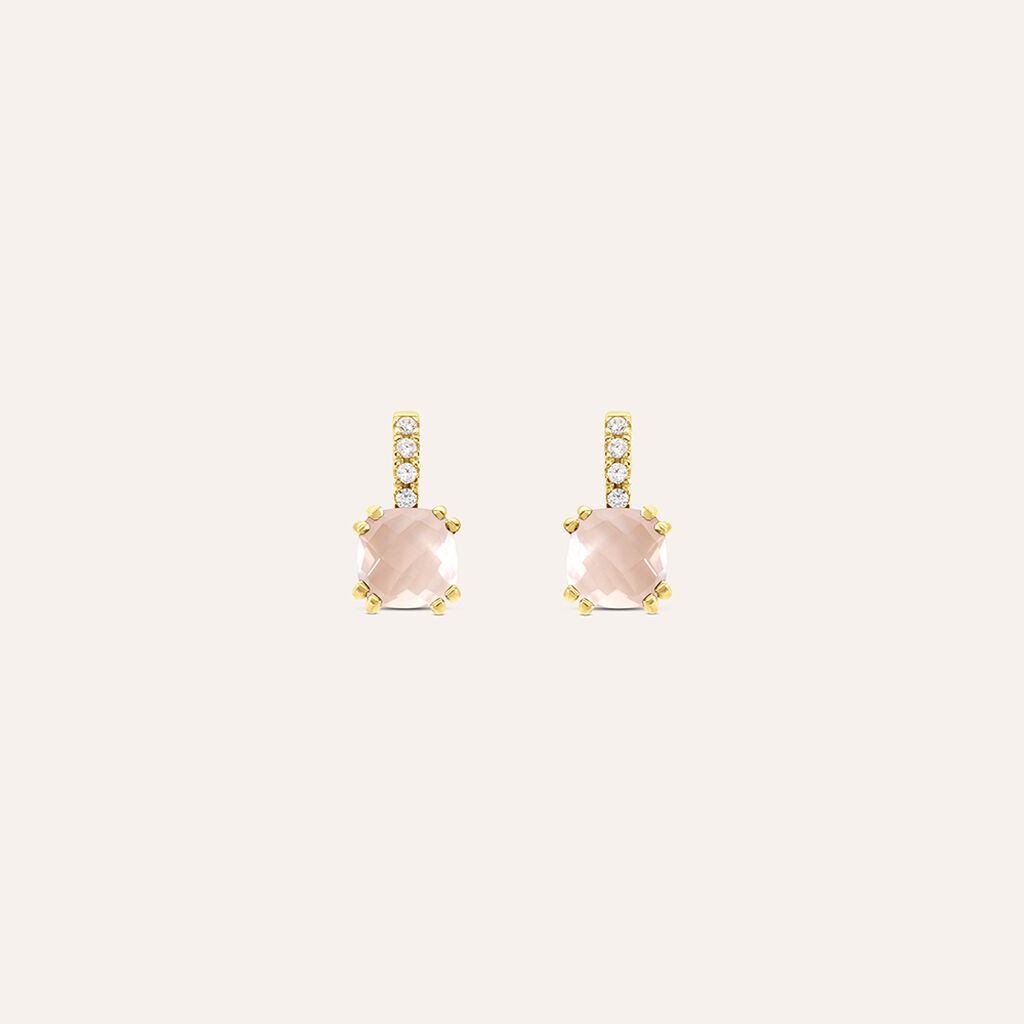 Orecchini Lobo Punto Luce Amélie Oro Giallo Quarzo Cubic Zirconia - Orecchini a Lobo Donna | Stroili