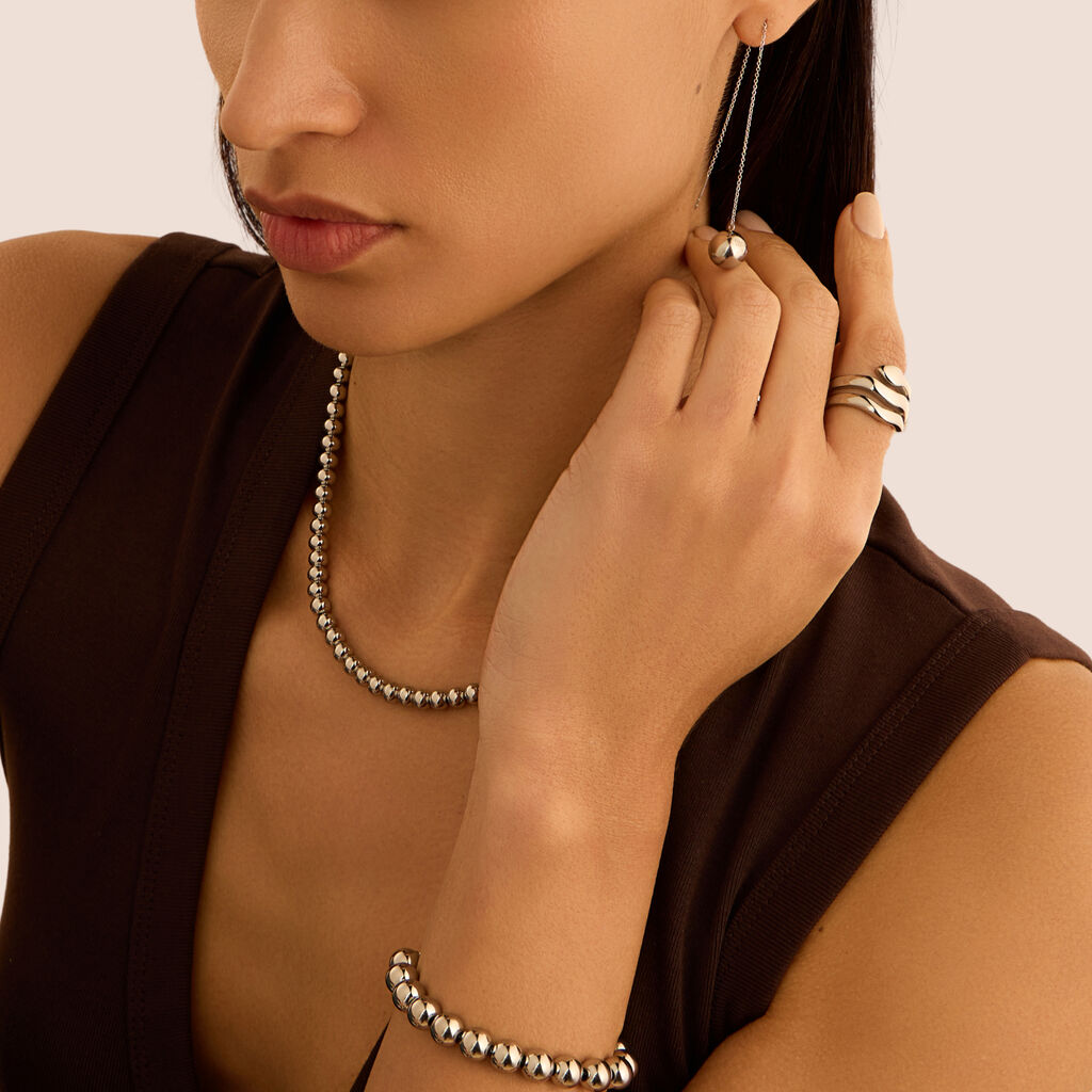 Anello Fascia Moonlight Acciaio