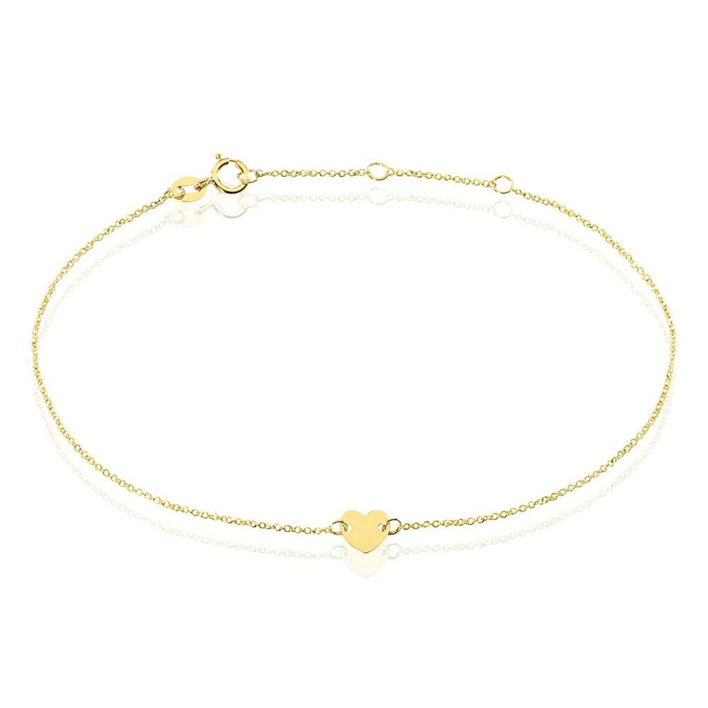 Bracciale in oro giallo Cuore
