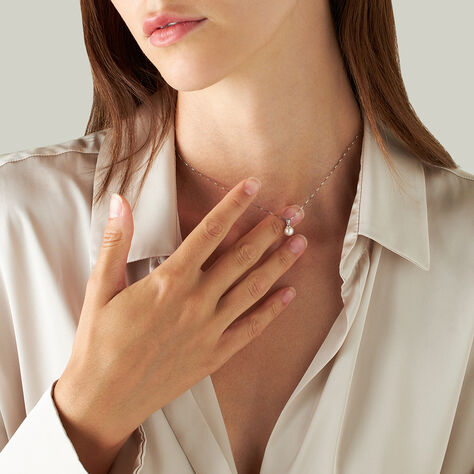 Collana Gabrielle Oro Bianco Perla Akoya - Collane Donna | Stroili