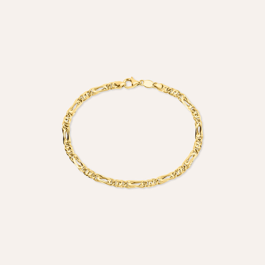 Bracciale Catena Oro Uomo Oro Giallo