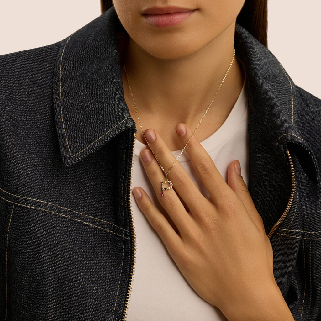 Pendente Claire Oro Giallo Cubic Zirconia