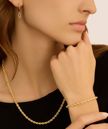 Bracciale Catena Oro Uomo Oro Giallo