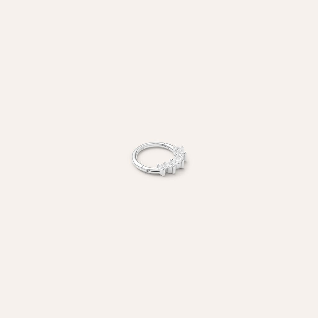 Piercing Orecchio Daith Bon Ton Oro Bianco Cubic Zirconia