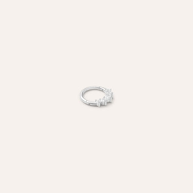 Piercing Orecchio Daith Bon Ton Oro Bianco Cubic Zirconia