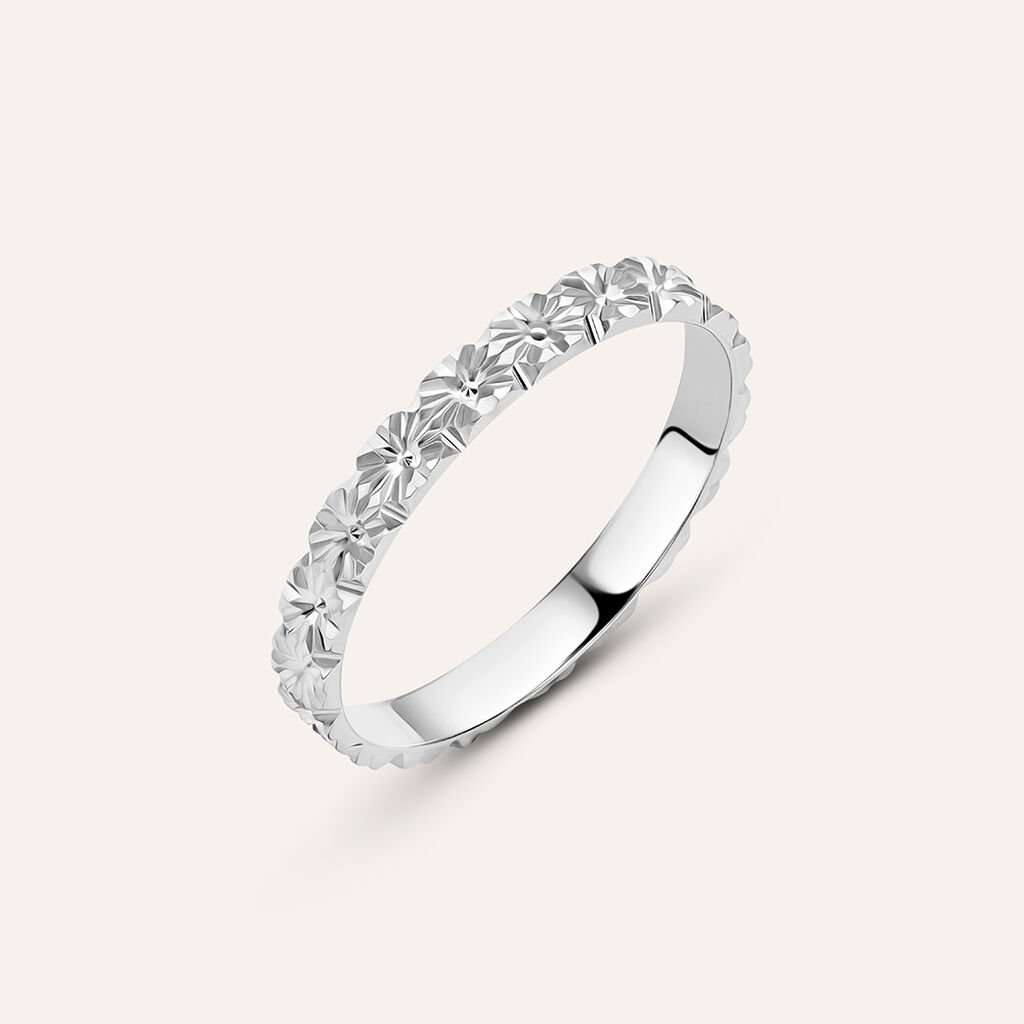 Fede Classica Diamantata 2.5 mm Oro Bianco