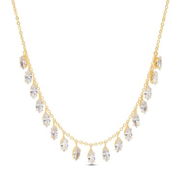 Collana Multi Punto Luce Romantic Shine Metallo Dorato Cristallo