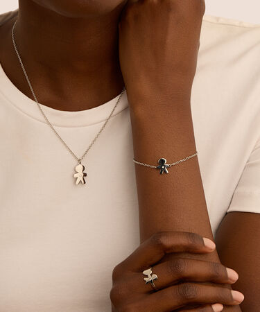 Collana Sunrise Acciaio Cristallo