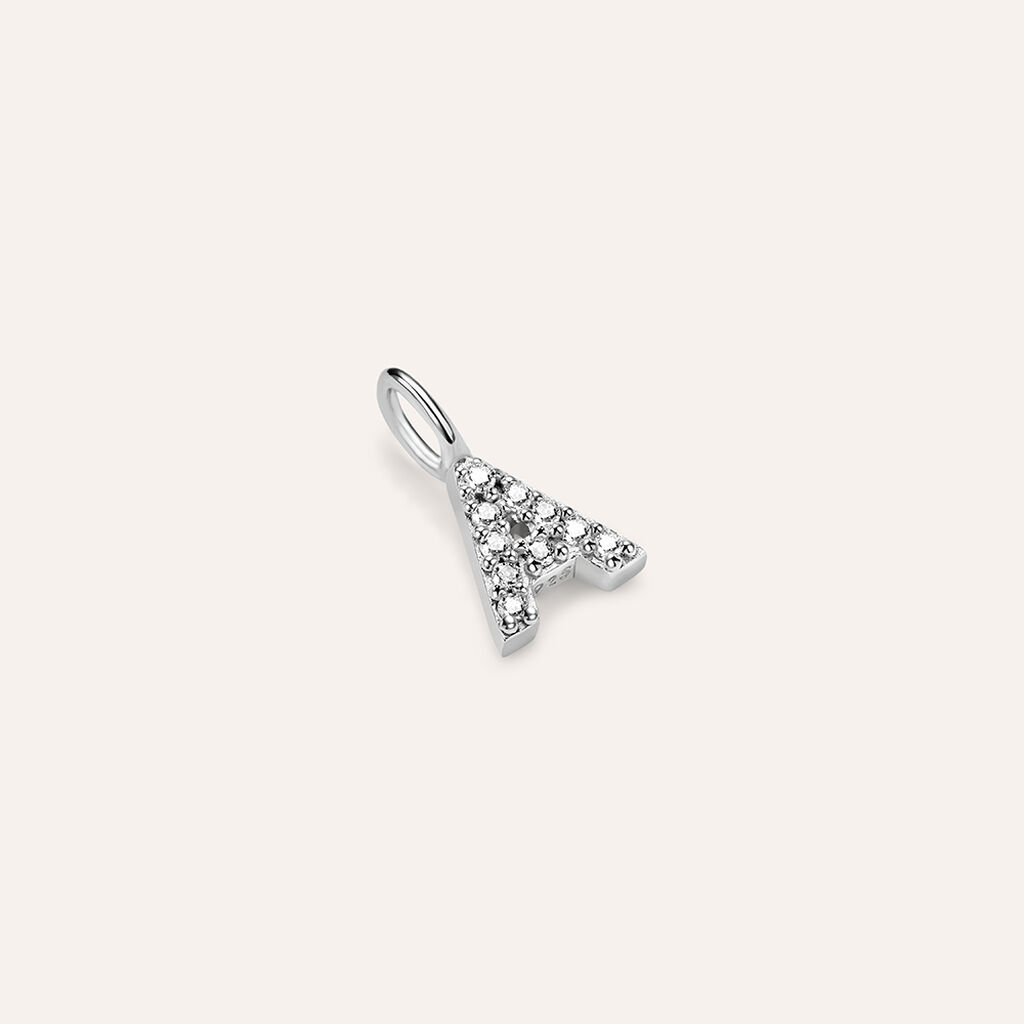 Pendente Love Beats Argento Rodiato Cubic Zirconia