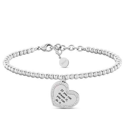 Bracciale Sunrise Acciaio Cristallo - Bracciali con Incisione Donna | Stroili