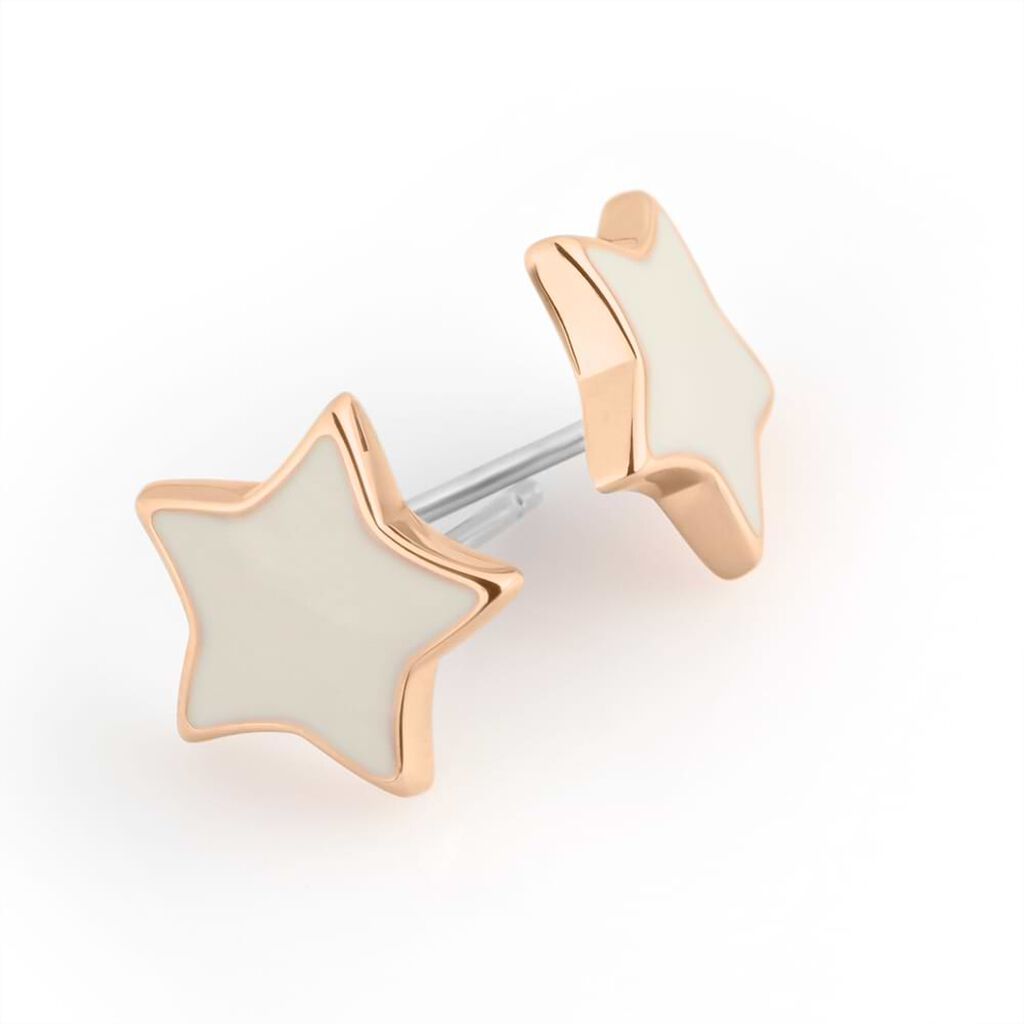 Orecchini a lobo Lady Sweet Acciaio Rosato Stella marina