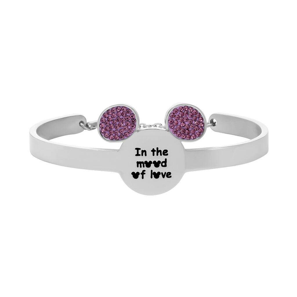 Bangle Lady Message Acciaio Disney e Cristalli - Bracciali Donna | Stroili