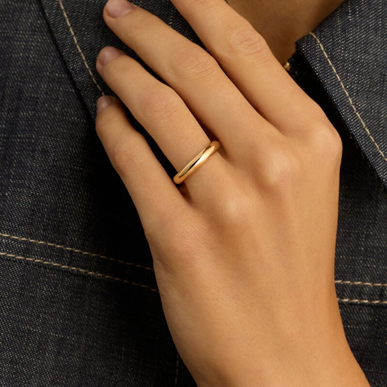 Fede Classica Leggera 3.6 mm Oro Giallo - Anelli con Incisione Unisex | Stroili