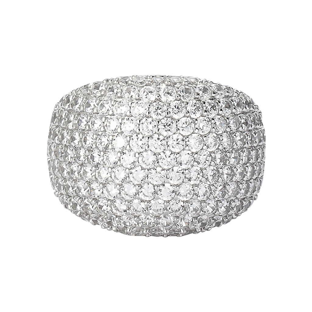 Anello Fascia Silver Shine Argento Rodiato Cubic Zirconia - Anelli con Pietre Donna | Stroili