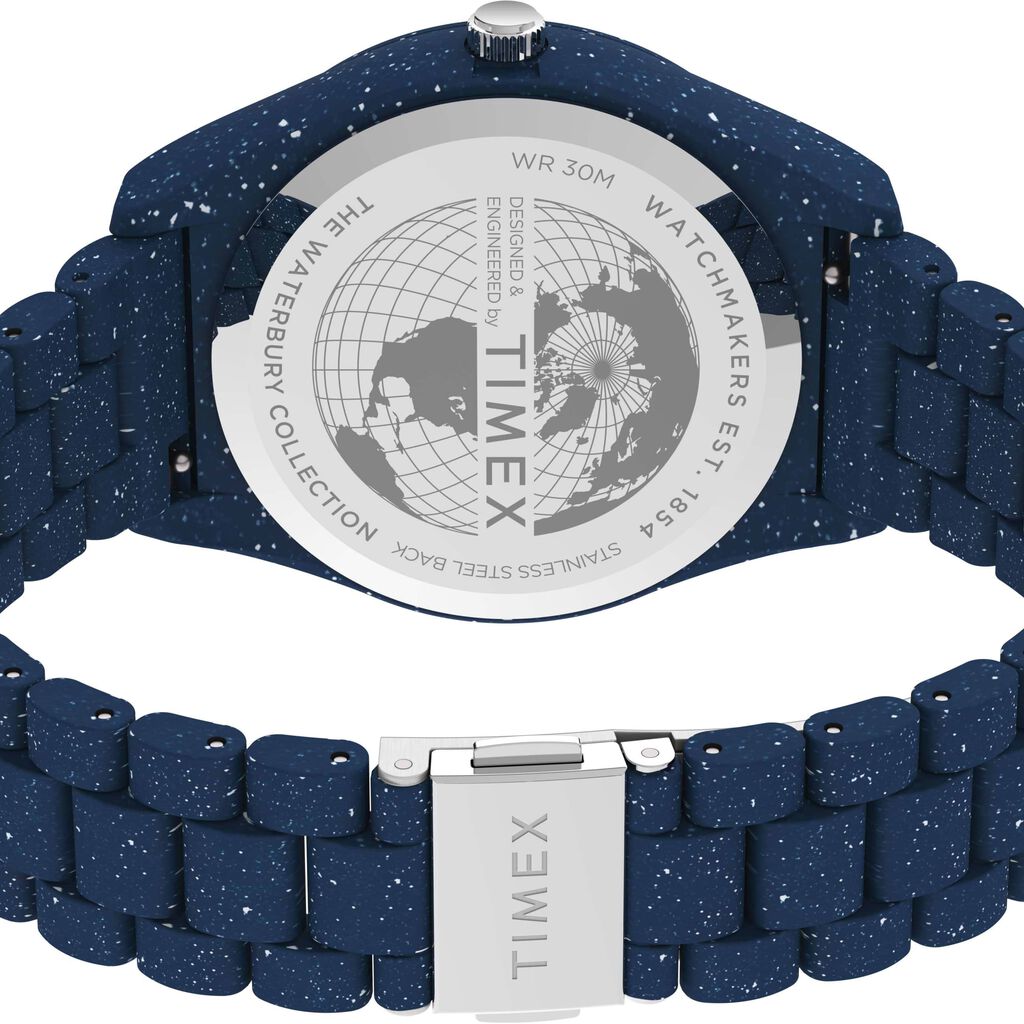 Orologio Solo tempo Timex Waterbury Ocean Uomo quadrante Blu