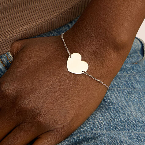 Bracciale Con Targhetta Silver Collection Argento Rodiato - Bracciali con Incisione Donna | Stroili