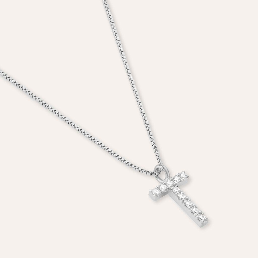 Collana Silver Moments Argento Rodiato Cubic Zirconia