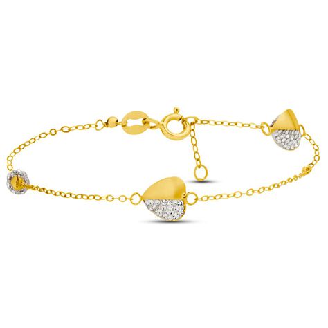 Bracciale Christelle Oro Giallo Cristallo - Bracciali Love Donna | Stroili