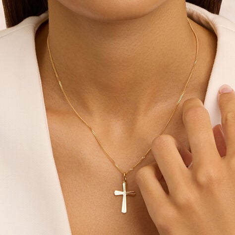 Pendente Holy Oro Bicolore - Ciondoli con Incisione Unisex | Stroili