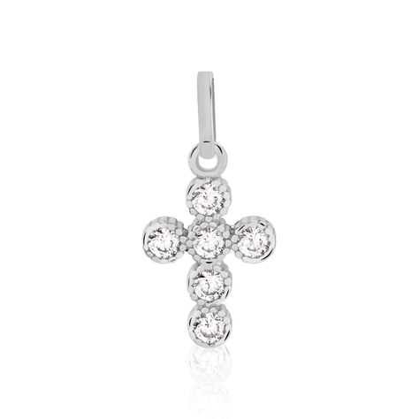 Ciondolo Croce in oro bianco e zirconiCiondolo Angelo in oro giallo - Ciondoli Donna | Stroili
