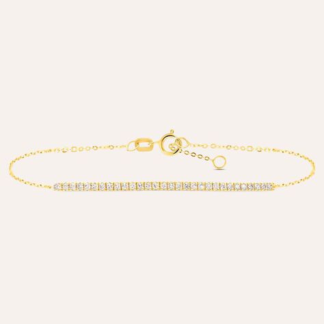 Bracciale Claire Oro Giallo Cubic Zirconia - Bracciali Amicizia Donna | Stroili