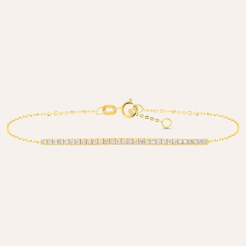 Bracciale Claire Oro Giallo Cubic Zirconia - Bracciali Amicizia Donna | Stroili