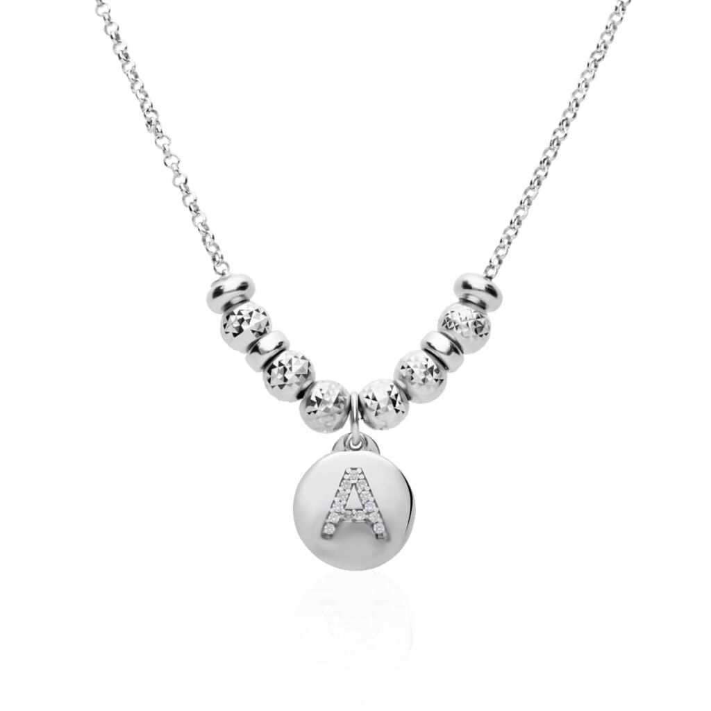 Pendente Love Beats Argento Rodiato Cubic Zirconia