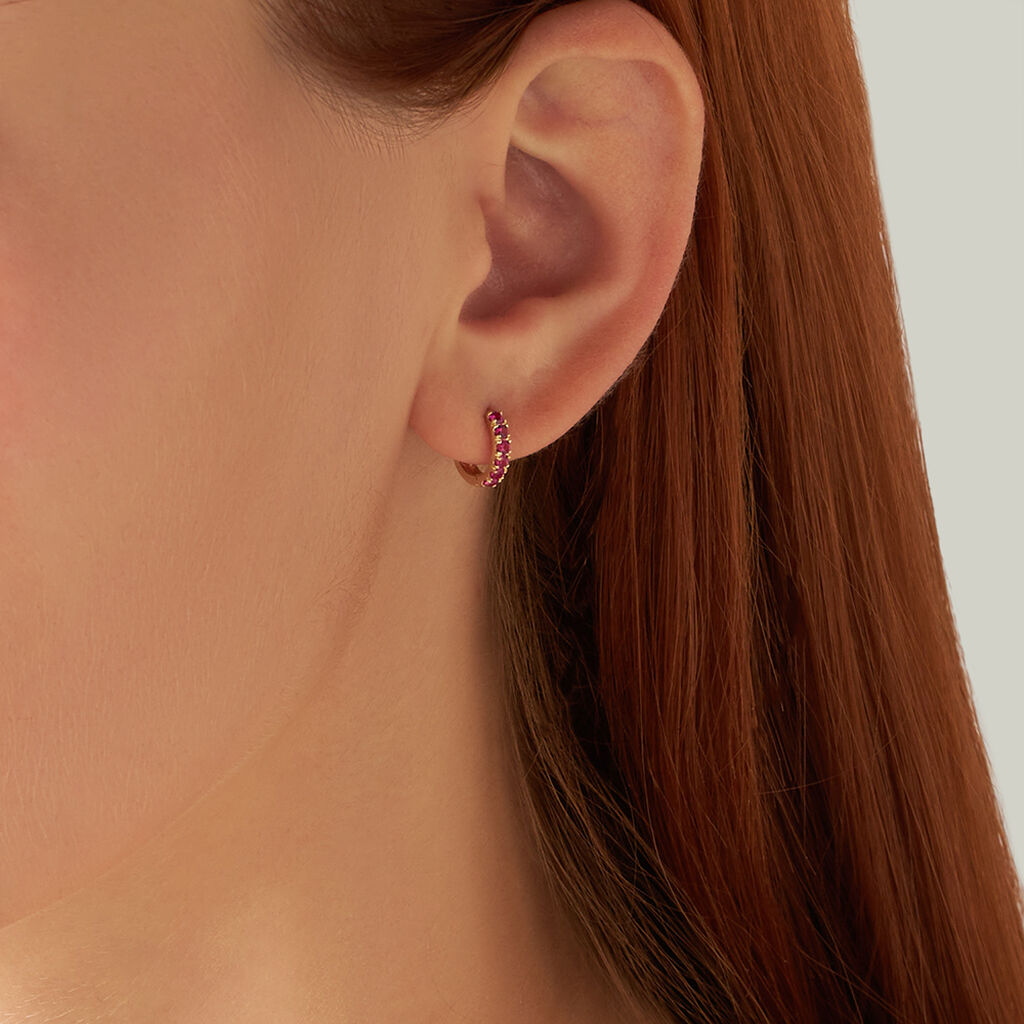Orecchini A Cerchio Toujours Oro Giallo Cubic Zirconia - Orecchini a Cerchio Donna | Stroili
