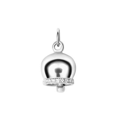 Pendente Saluti&Baci Campanella Love Beats Argento Rodiato Cubic Zirconia - Ciondoli Donna | Stroili