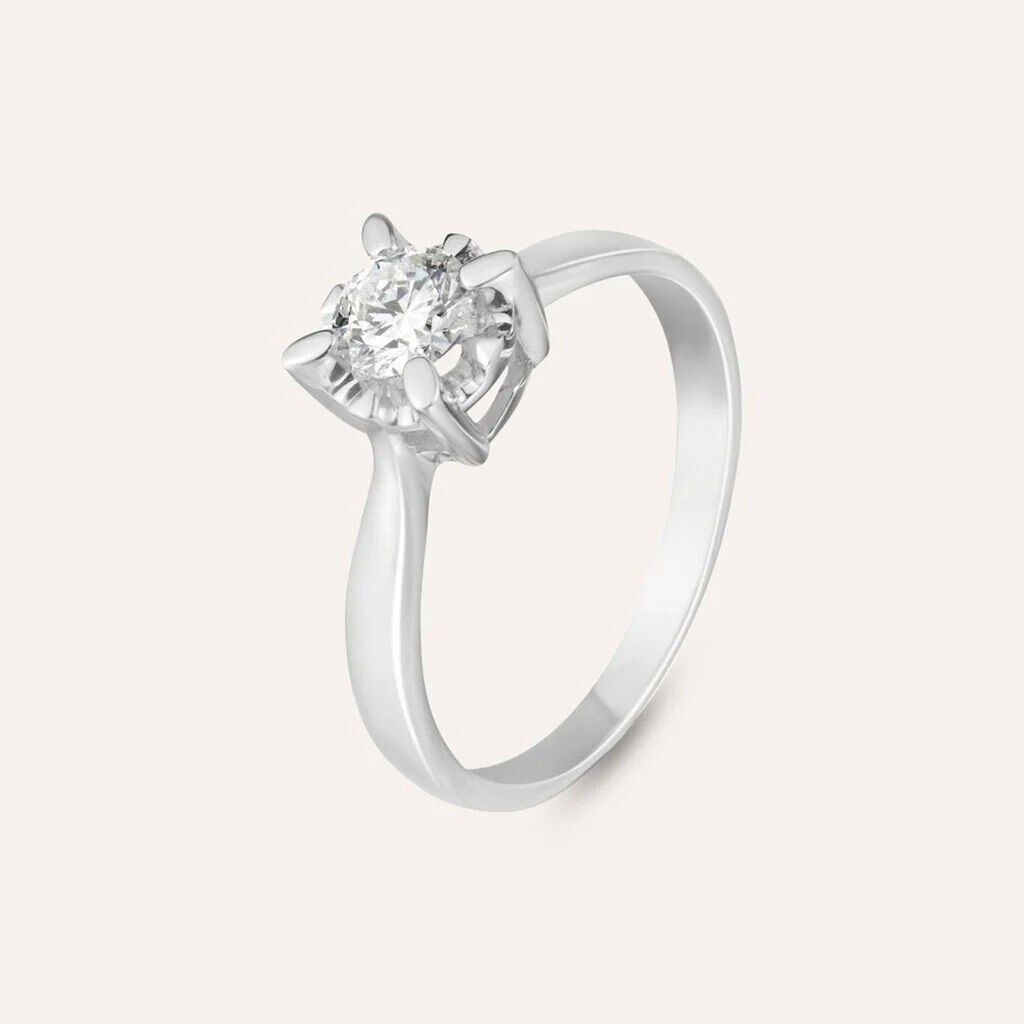 Anello Solitario Diamazing Oro Bianco Diamante