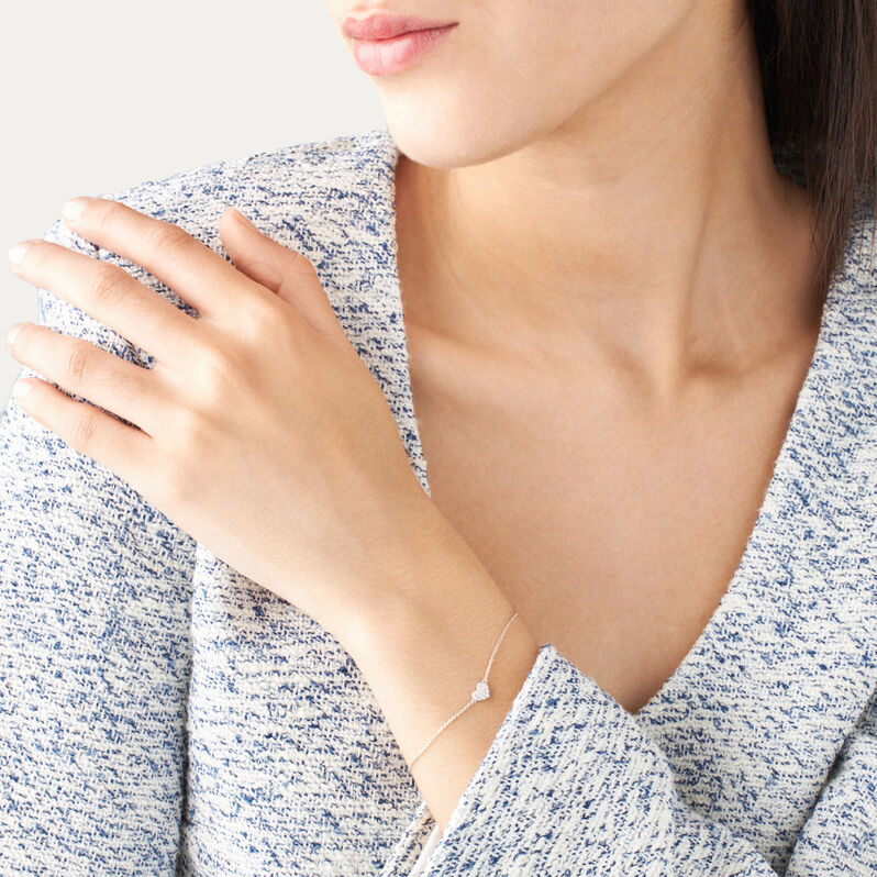Bracciale Sophia Oro Bianco Diamante - Bracciali Love Donna | Stroili