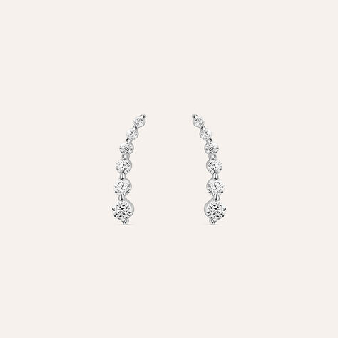 Orecchini Pendenti Claire Oro Bianco Cubic Zirconia - Orecchini Pendenti Donna | Stroili