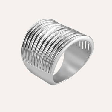 Anello Fascia Moonlight Acciaio