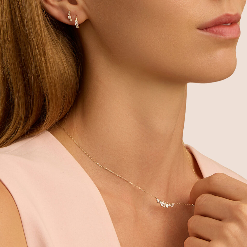 Collana Diamade Glam Oro Giallo Diamante Lab-Grown