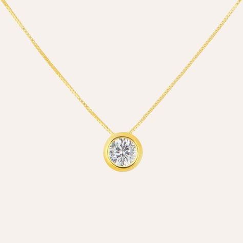 Collana Punto Luce Claire Oro Giallo Cubic Zirconia - Collane Punto Luce Donna | Stroili