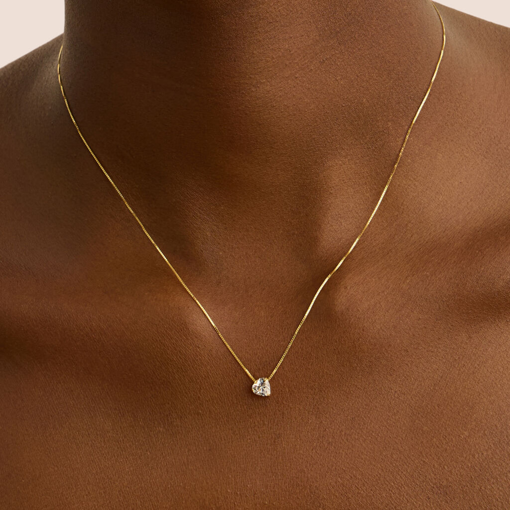 Collana Punto Luce Claire Oro Giallo Cubic Zirconia - Collane Punto Luce Donna | Stroili
