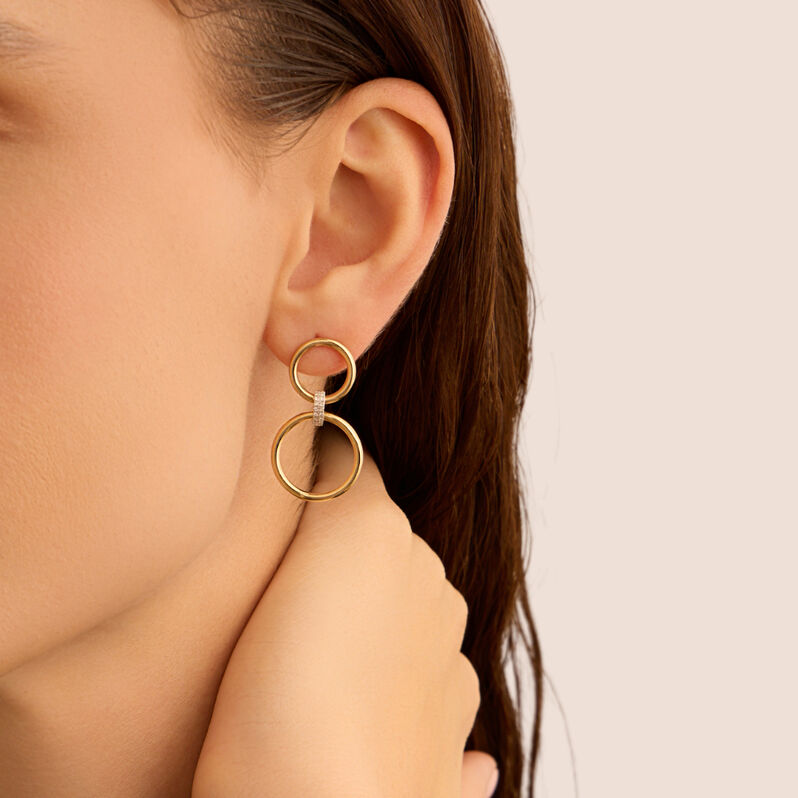 Orecchini Pendenti Sophia Oro Giallo Diamante - Orecchini Pendenti Donna | Stroili