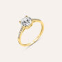 Anello Solitario Claire Oro Giallo Cubic Zirconia
