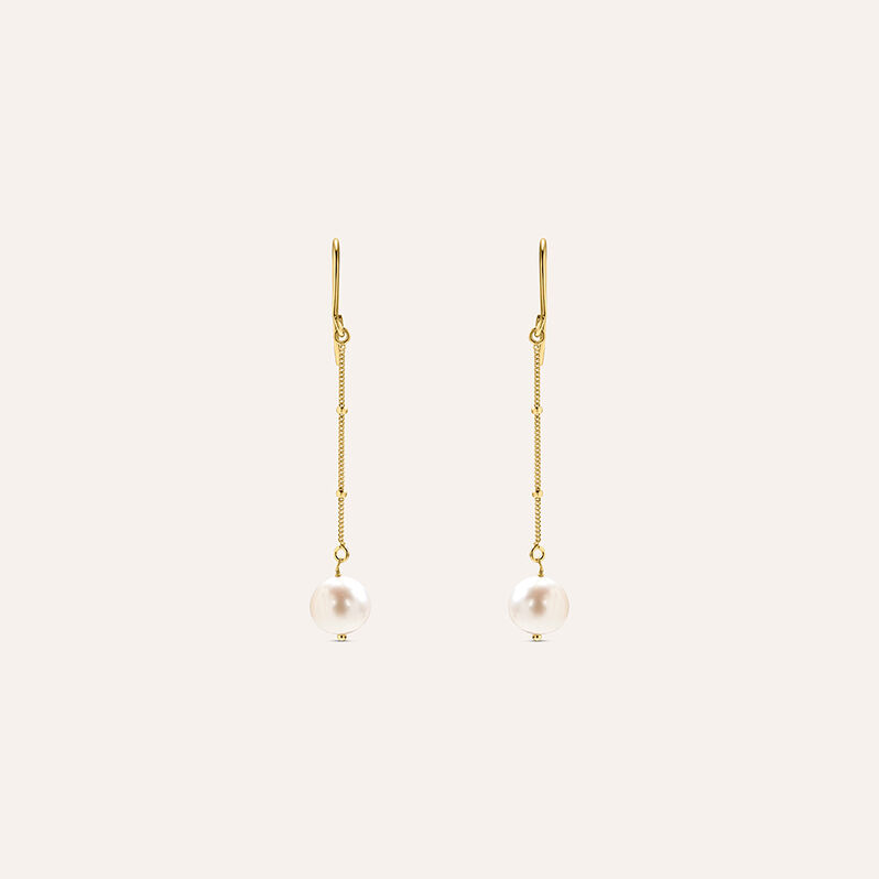 Orecchini Pendenti Gabrielle Oro Giallo Perla D'Acqua Dolce - Orecchini Pendenti Donna | Stroili