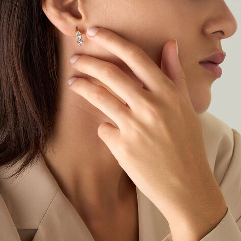 Orecchini A Cerchio Golden Dream Placcato Oro Giallo Cubic Zirconia - Orecchini a Cerchio Donna | Stroili
