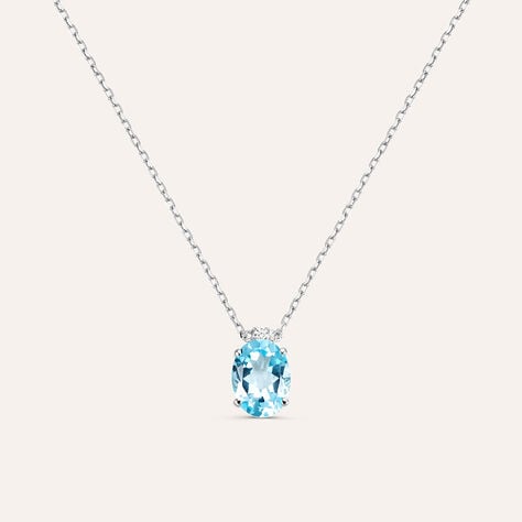 Collana Punto Luce Amélie Oro Bianco Topazio Cubic Zirconia - Collane Punto Luce Donna | Stroili