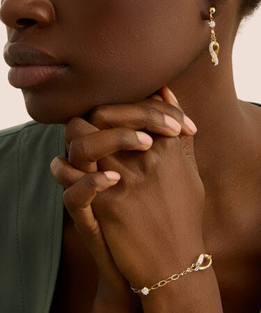 Bracciale Crystal Gold Oro Giallo Cristallo